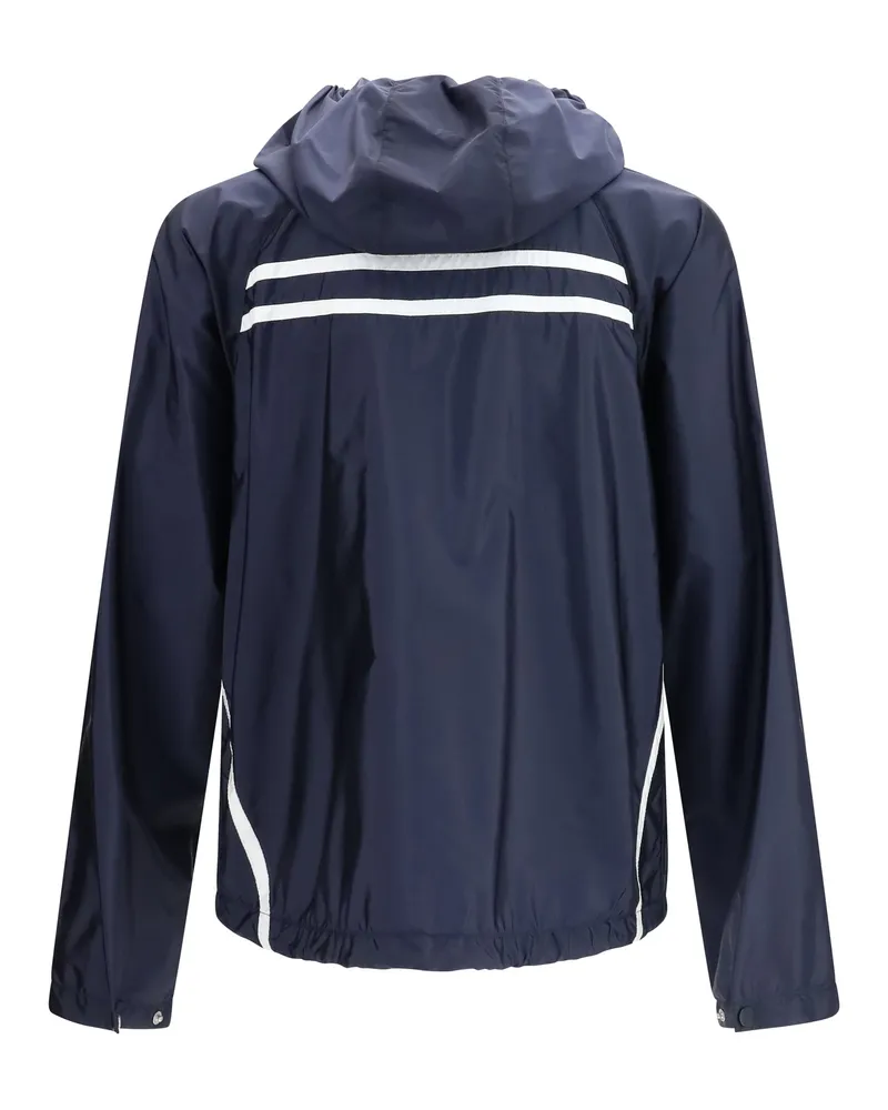 Prada Men's Oversize Re-Nylon Jacket Blu+bianco Navy