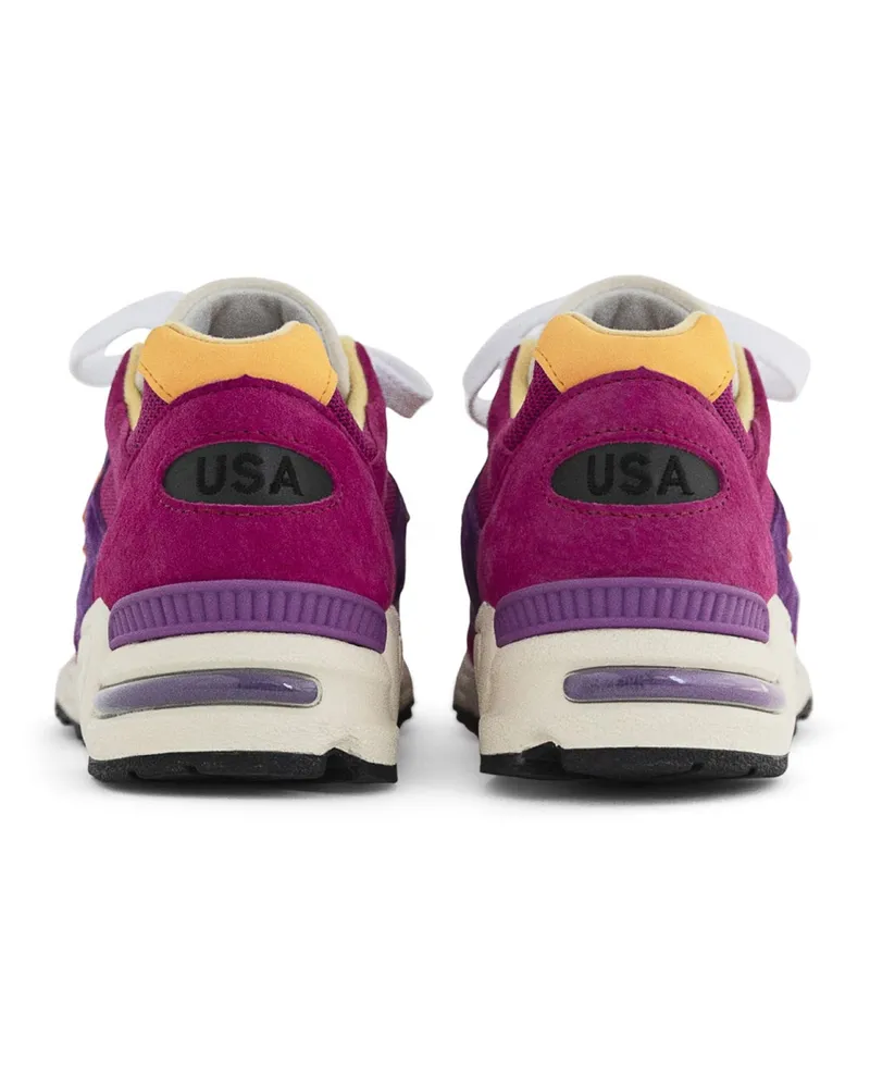 New Balance Men's 990v2 Made Usa X Teddy Santis Sneakers Purple Shoes Purple