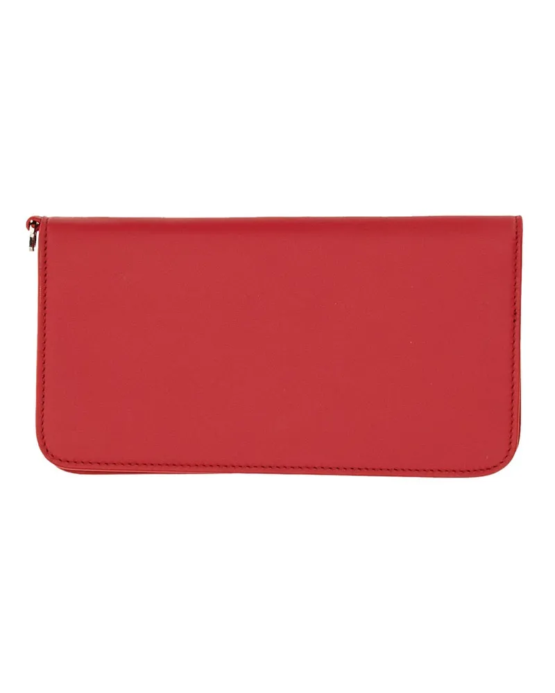 N° 21 Logo Leather Wallet — Red Red