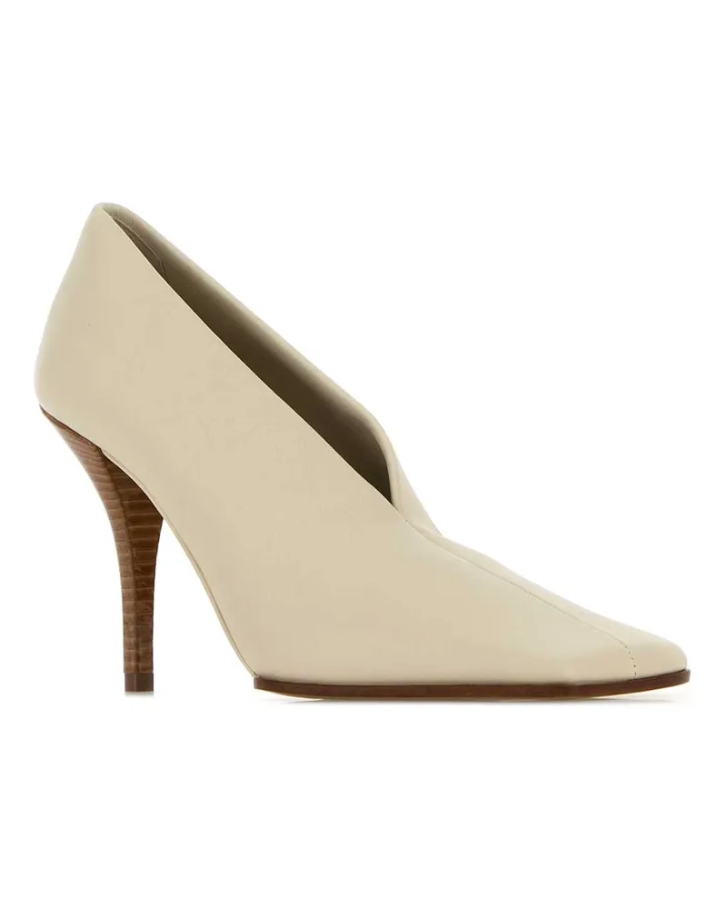 Alaïa Women's Ivory Leather Pumps Argile Scarpe Con Tacco High Heel Shoes Beige