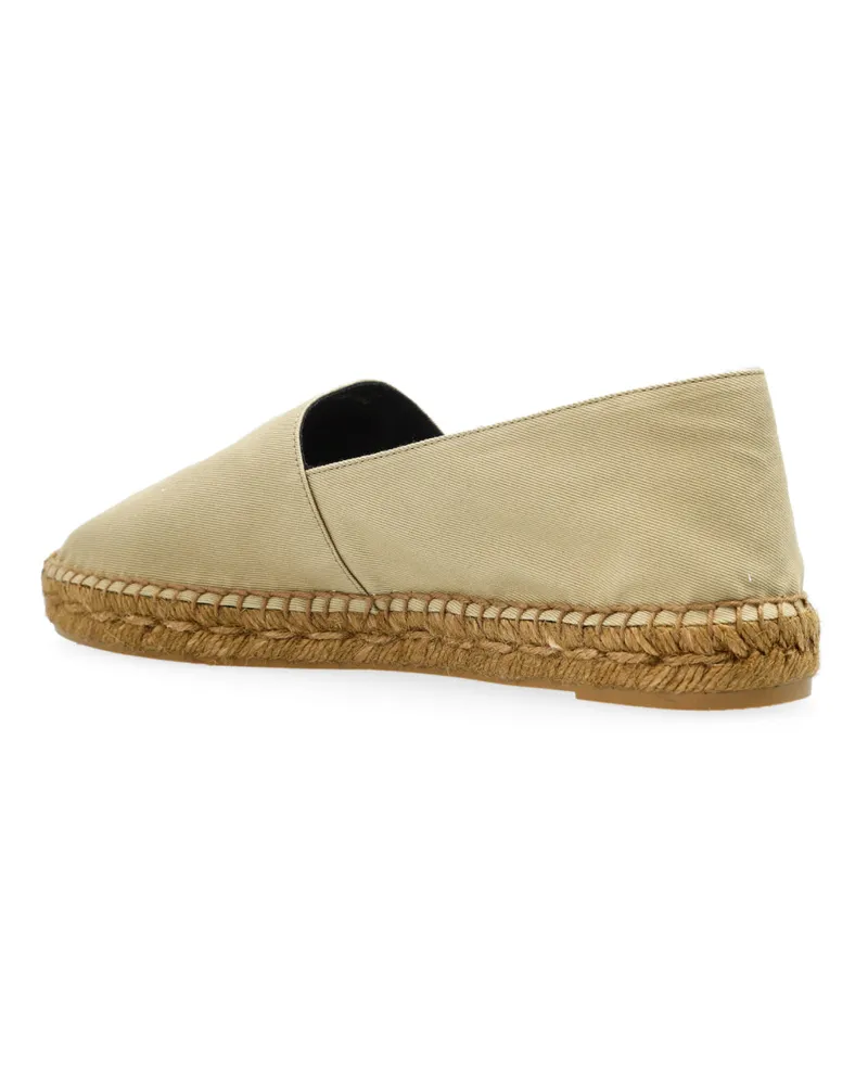 Saint Laurent Women's Cassandre Ysl Logo Espadrilles Beige Shoes > Flats Beige