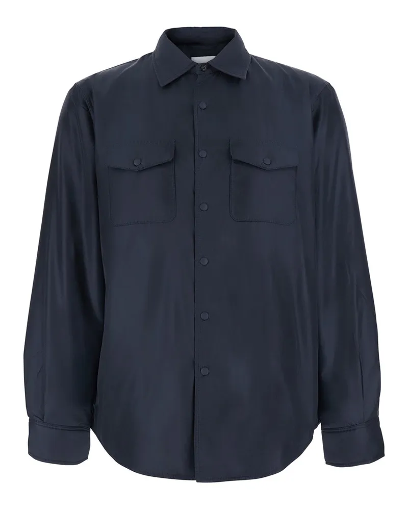 ASPESI Tech Fabric Jacket — Navy Navy