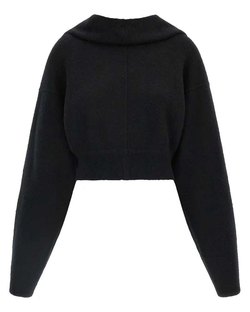 Rick Owens Tower Pull Sweatshirt — Black Black