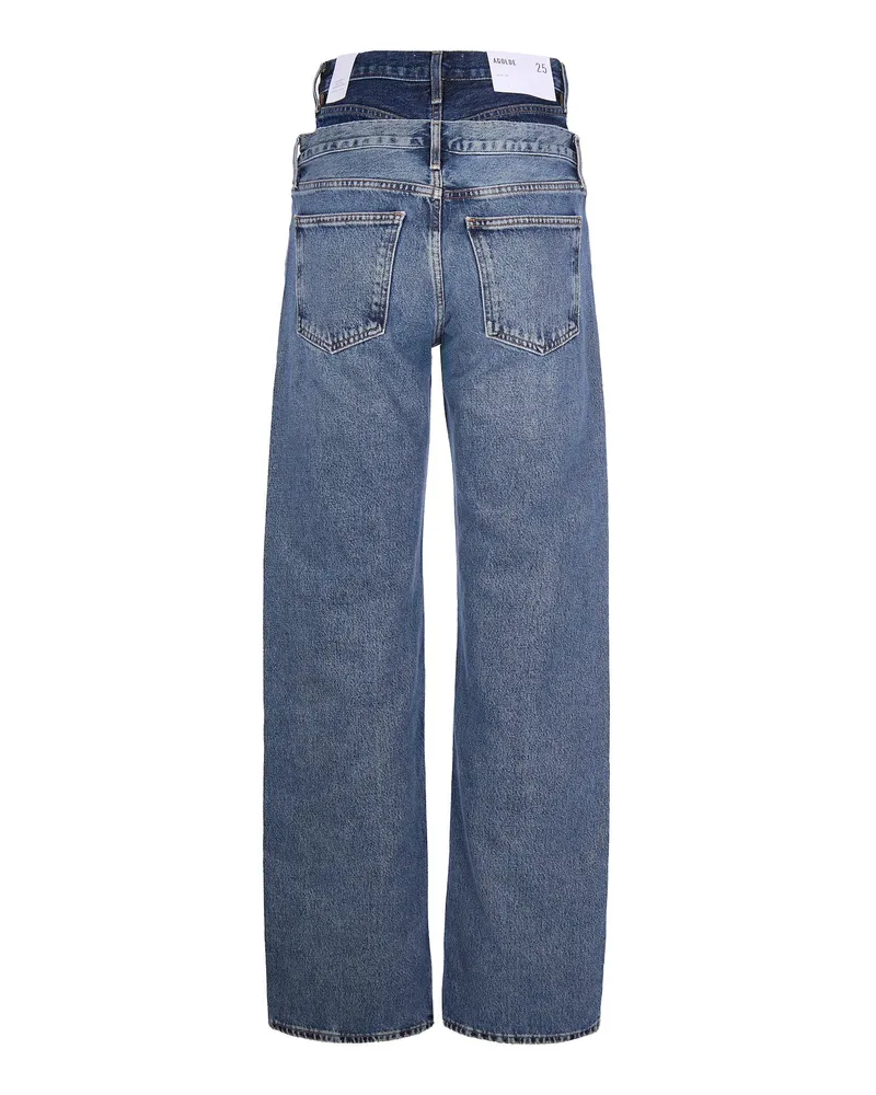 AGOLDE Women's Jeans Elson Rigid Denim Pendulum-Portrait Cotton Pendulum/portrait Blue