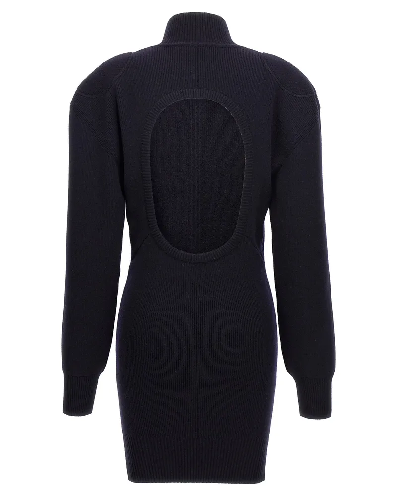 Stella McCartney Women Blue Wool Midi Skirt Navy