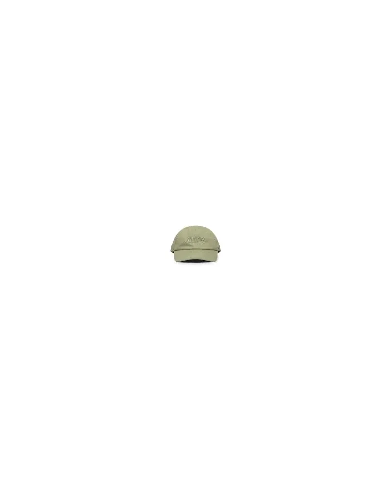 AUTRY Men's Baseball Cap With Logo Green Cotton Hat Green