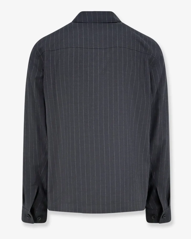 Burberry Men's Jacket Bloomsbury Wool Grey Gray