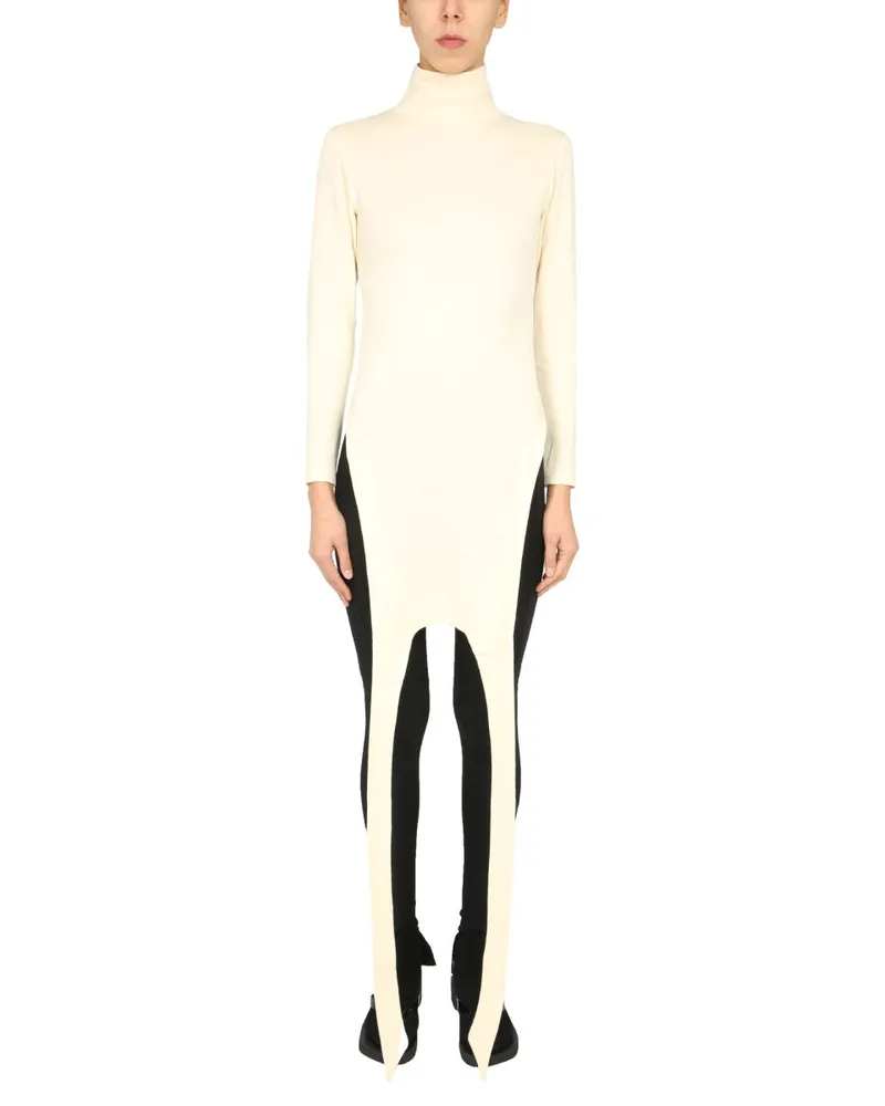 AMBUSH Polo Neck Apron Sweater — White White