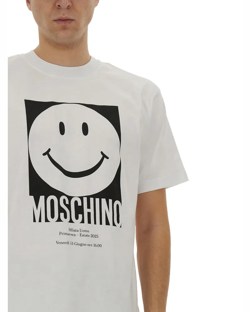 Moschino Logo Print T-Shirt — White White