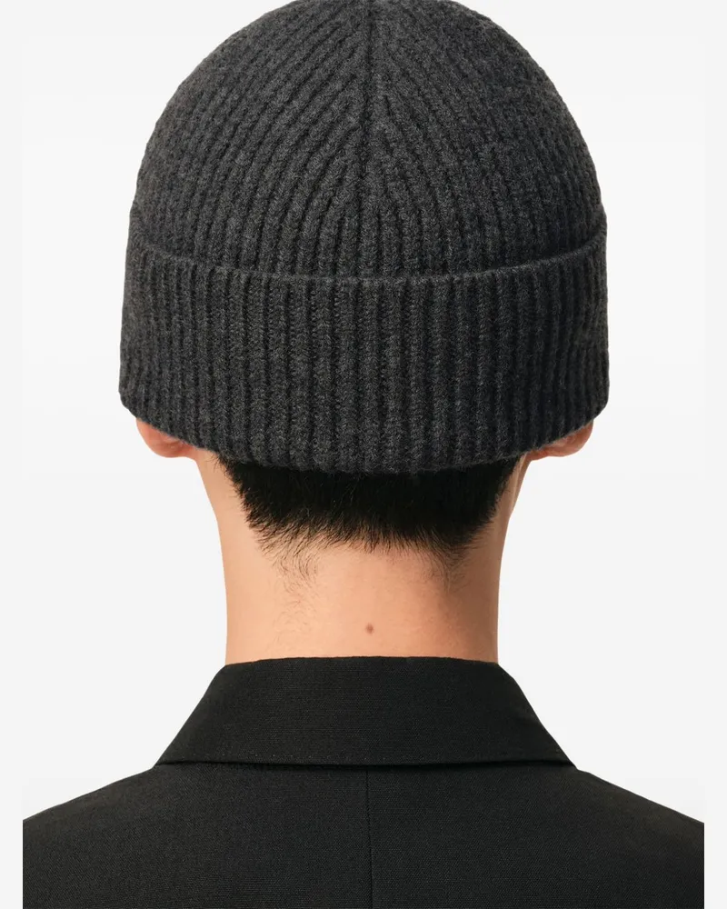 AMI Paris Beanie — Charcoal Grey Charcoal