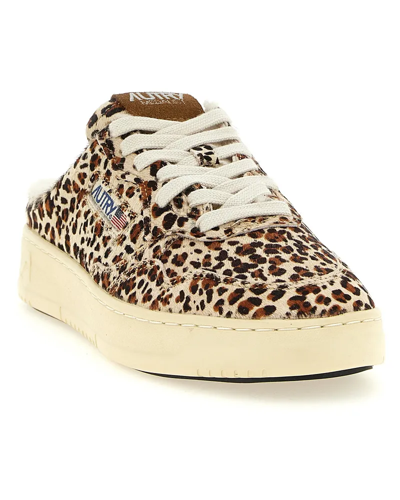 AUTRY Medalist Easeknit Mule Sneaker — Cream Cream