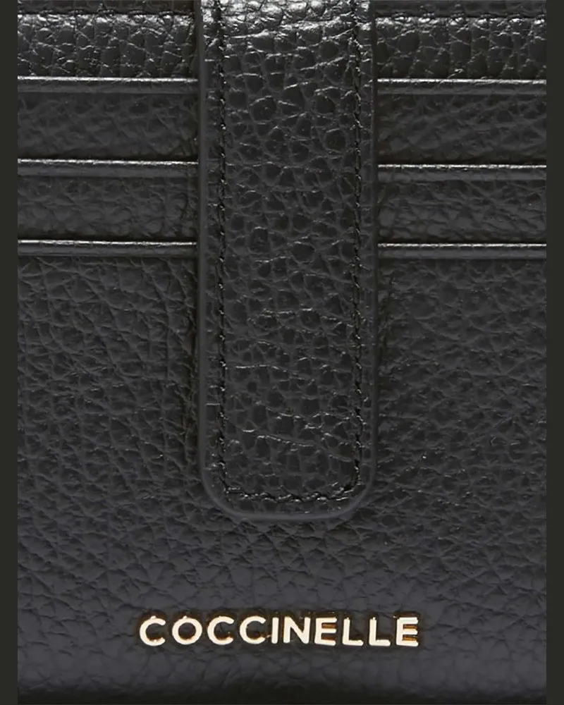 Coccinelle Women's Wallet Black Cowhide Bags Black