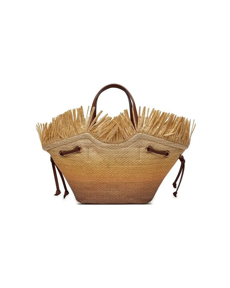 Pinko Women's Beach Bag Beige-Brown Polyester - Other Beige/brown Beige