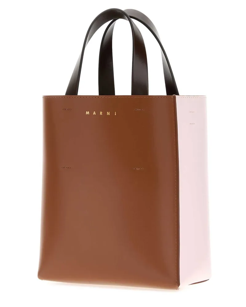 Marni Women's Museo Top Handle Bag Brown Calf Brown