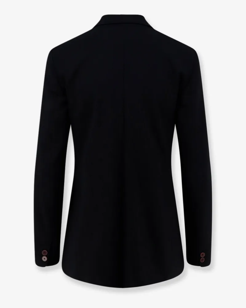 ALYSI Women's Blazer, Stretch Virgin Wool, Black Blazers Jacket Black