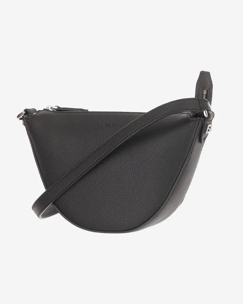 Fendi Melon Clutch — Black Black