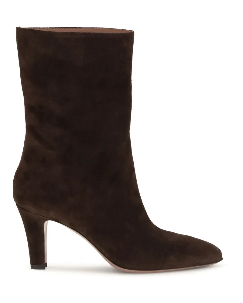 Paris Texas Women's Ankle Boots Elsa Chocolate Suede Upper Brown