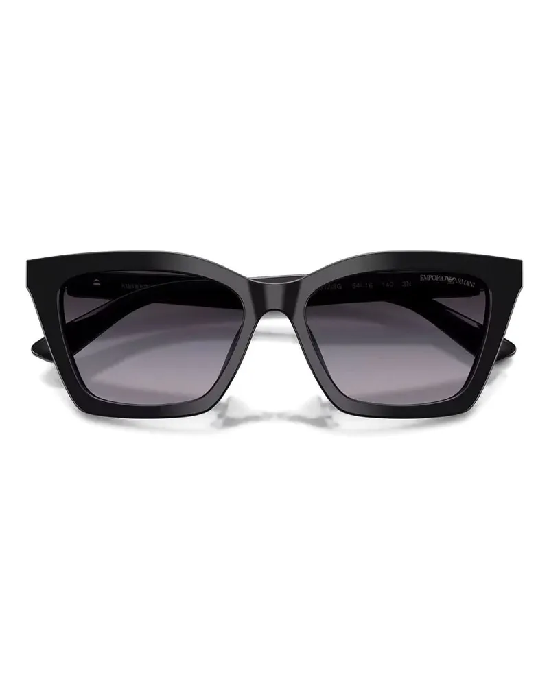 Emporio Armani Cat-Eye Gradient Sunglasses — Black Black
