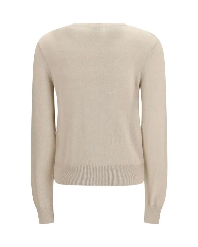 Burberry Women's Beige Polyester Cardigan Clothing Beige