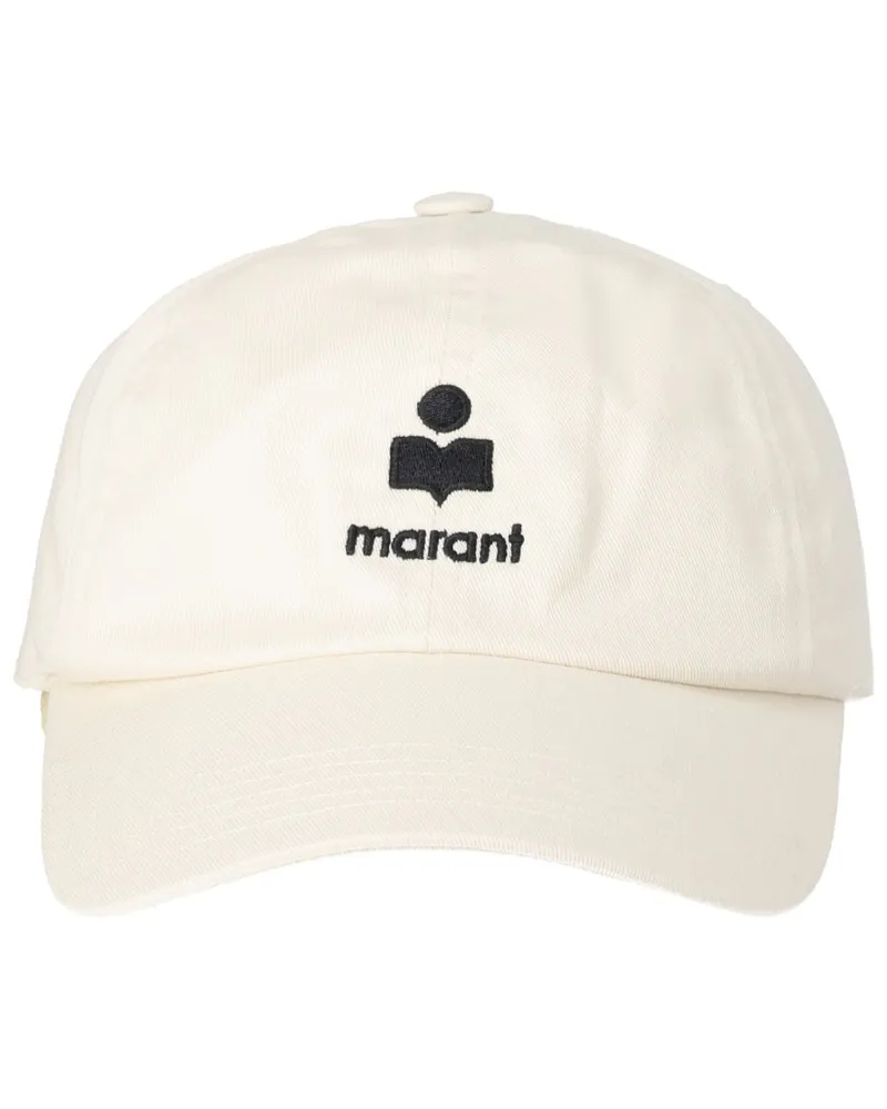 Isabel Marant CQ053XFA_D1C05AECBK Cotton Baseball Cap — Ivory Ivory