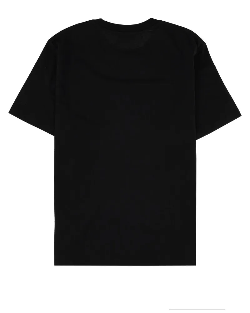 Balmain Logo-Print Cotton T-Shirt — Black Black