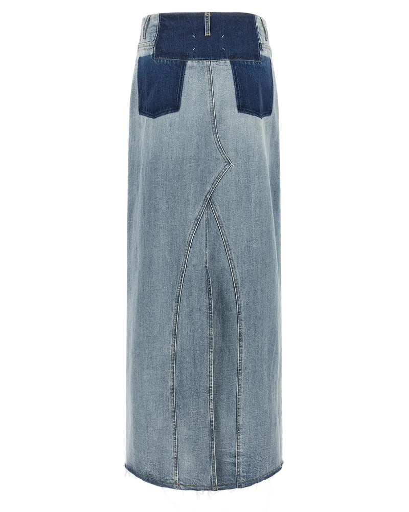 Maison Margiela Deconstructed Denim Skirt — Blue Blue