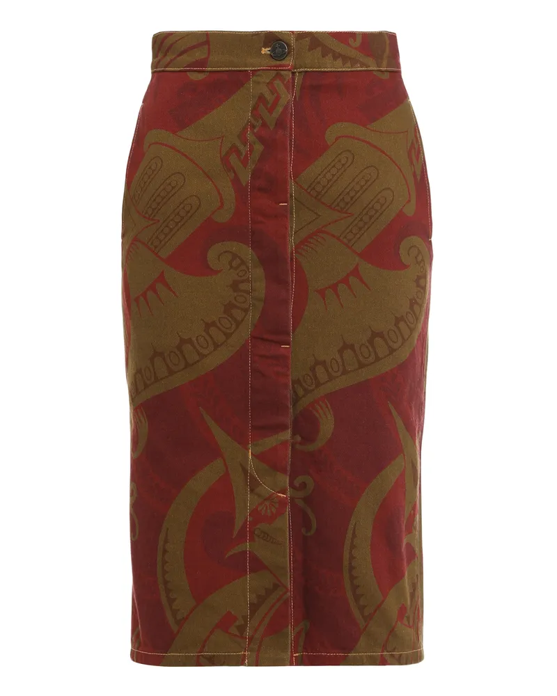 Vivienne Westwood Printed Cotton Skirt — Red Red