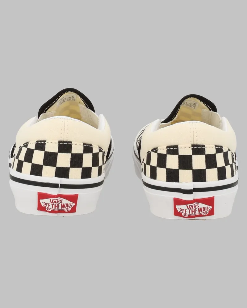 Vans Checkered Canvas Slip-On Sneakers — Black Black