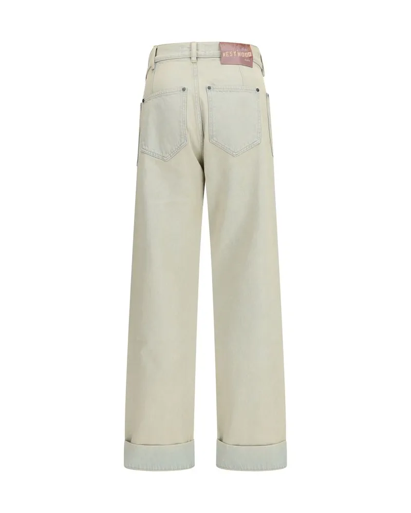 Vivienne Westwood Men's Blue Cotton Jeans Denim Clothing Blue