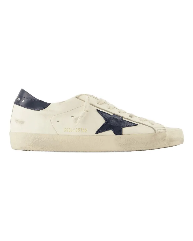 Golden Goose Men's Super-Star Sneakers Beige Leather Beige