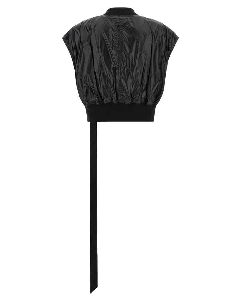 DRKSHDW by Rick Owens Women Black Nylon Sleeveless Jacket Clothing Black