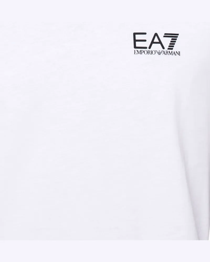 EA7 Men's T-Shirt Cotton White T-Shirts And Polos White