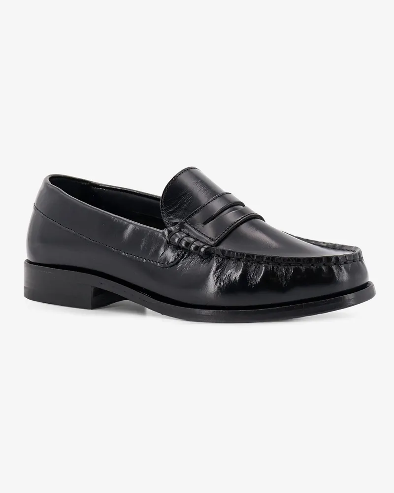 Alohas Women's Loafers Rivet Leather Black Black