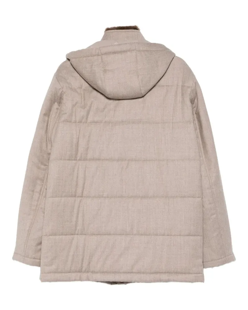Doriani Women's Padded Hooded Jacket Aw25 M Beige