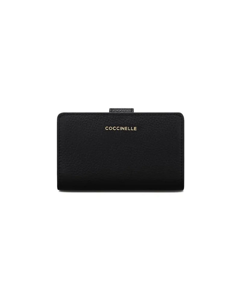 Coccinelle Women's Wallet Black Cowhide Bags Black