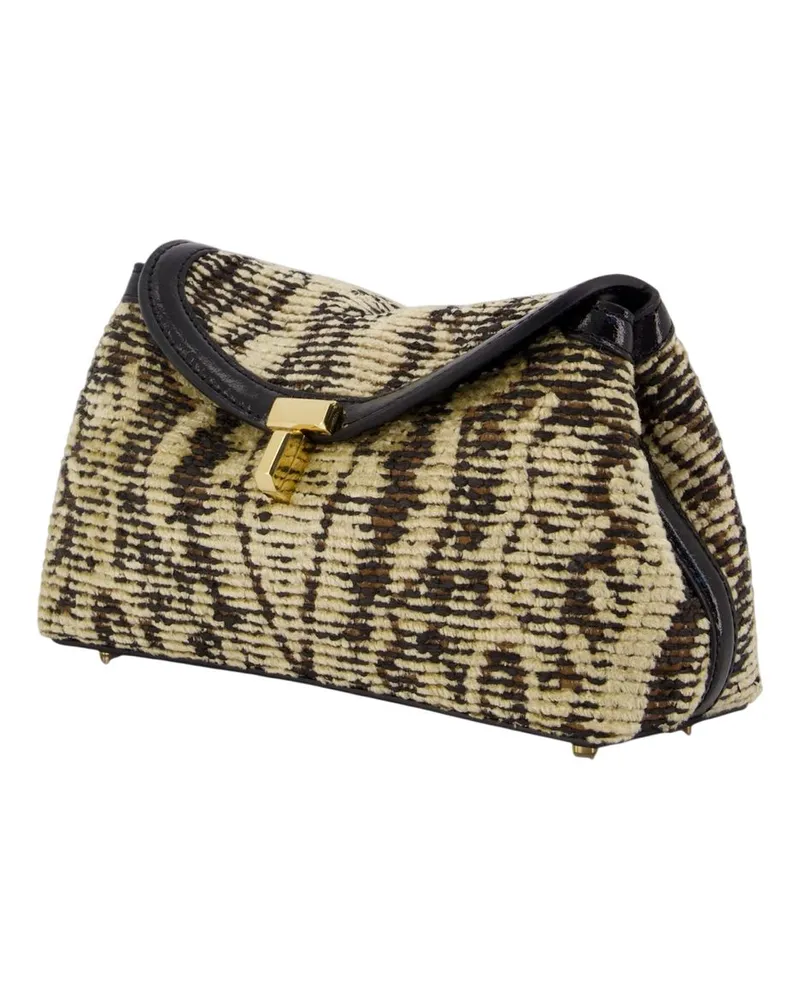 Totême Women's Mini T-Lock Paisley Clutch -  Synthetic Black Bags Clutches Multicolor