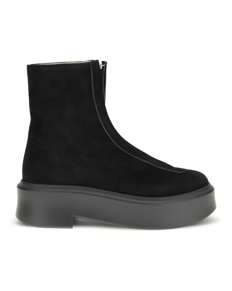 The Row Women's Leather Boots Black Calf Upper Black