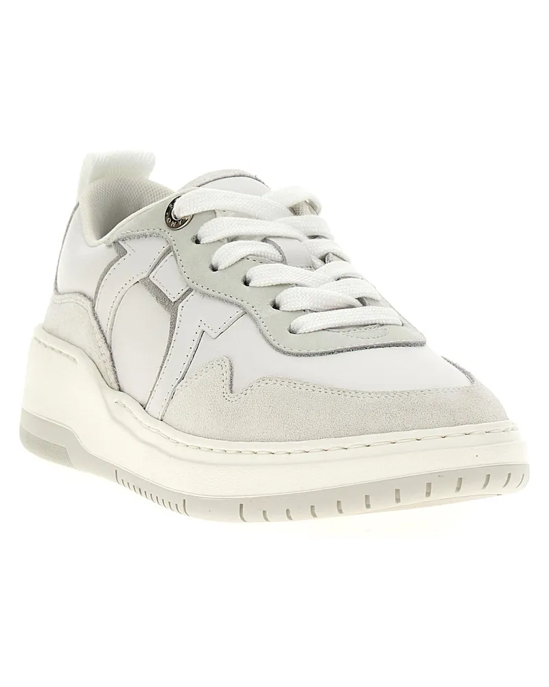 Ferragamo Dania Sneakers — Cream Cream