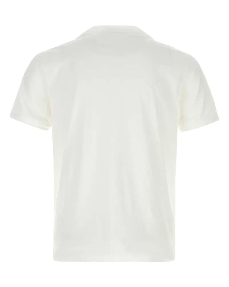 Prada Men's White Cotton T-Shirt Bianco Exterior White