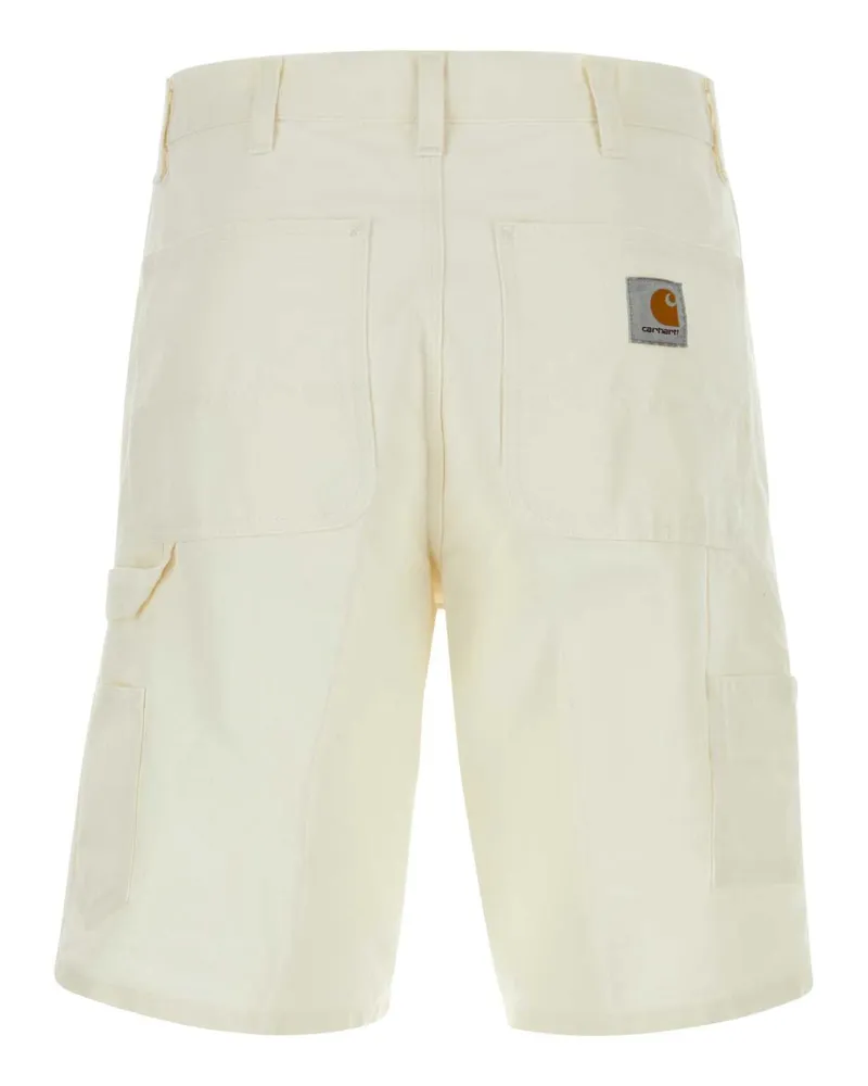 Carhartt WIP Men's White Cotton Single Knee Short Wax Exterior White