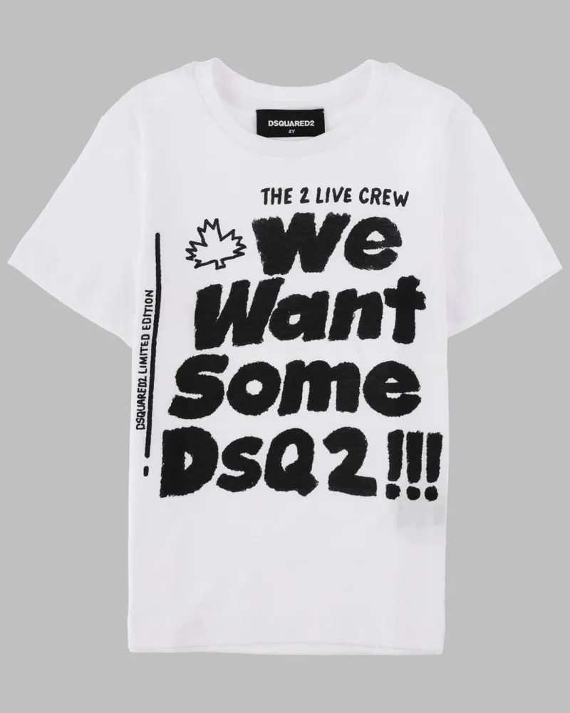 Dsquared2 Cotton T-Shirt — White White