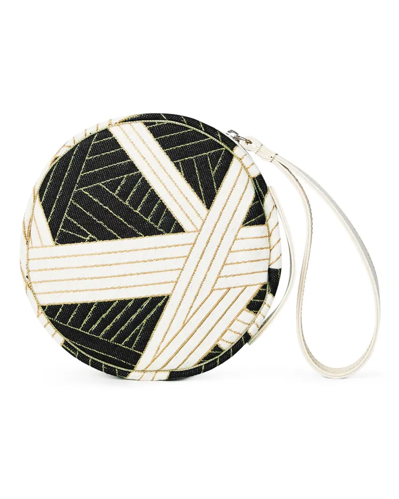 Missoni Women's Nastri Round Clutch Black Textile Black