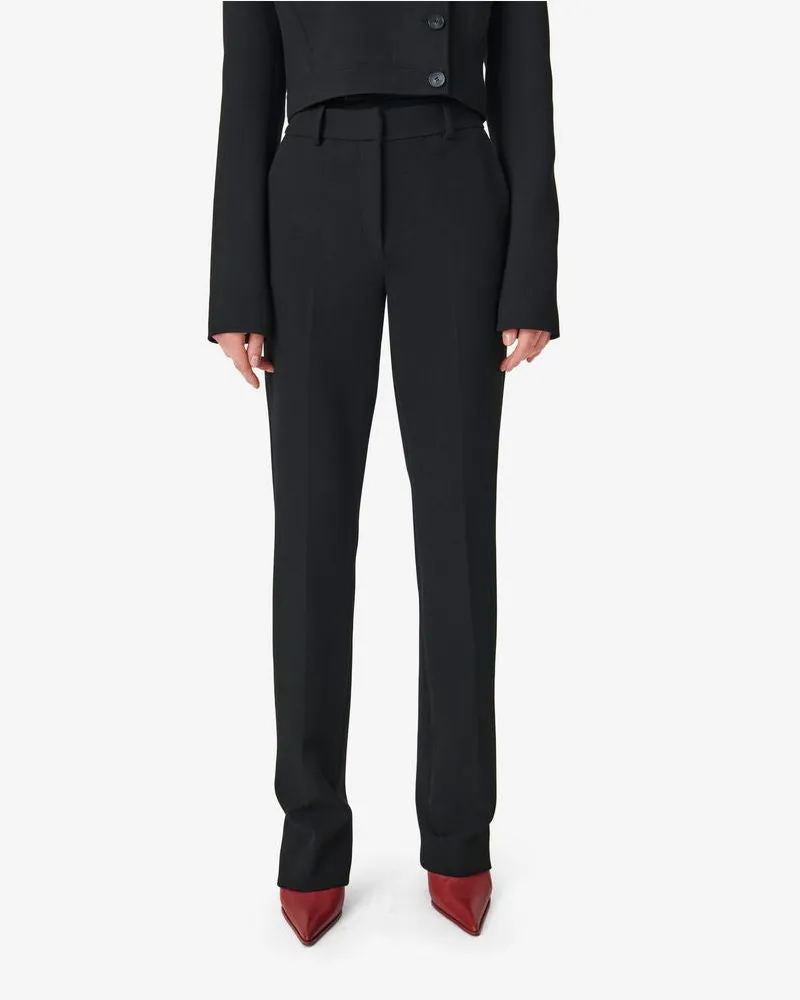 IRO Tailored Wool Trousers — Black Black