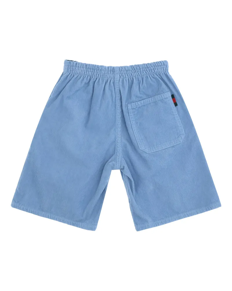 Gucci Corduroy Shorts For Boy Carolina-Mix Cotton Bermuda Carolina/mix Blue
