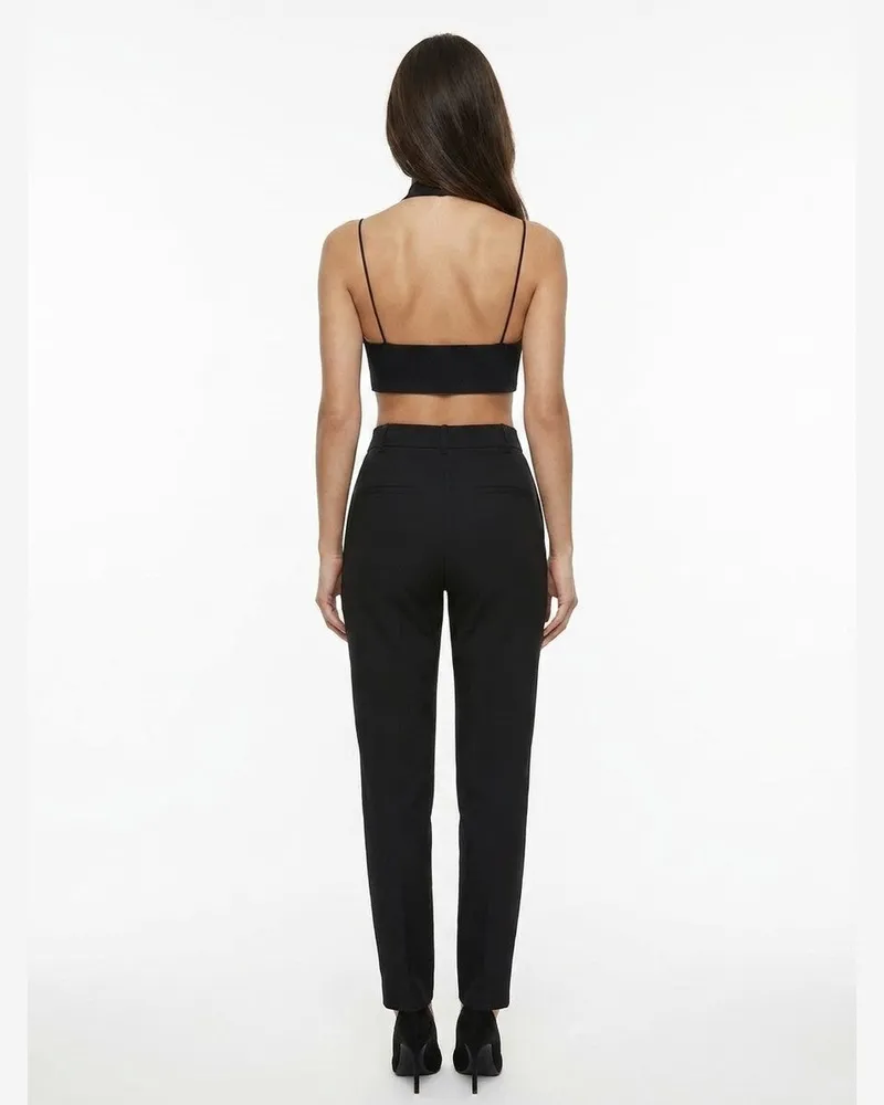 Dolce & Gabbana Women Black Elastane Skinny Pants Black