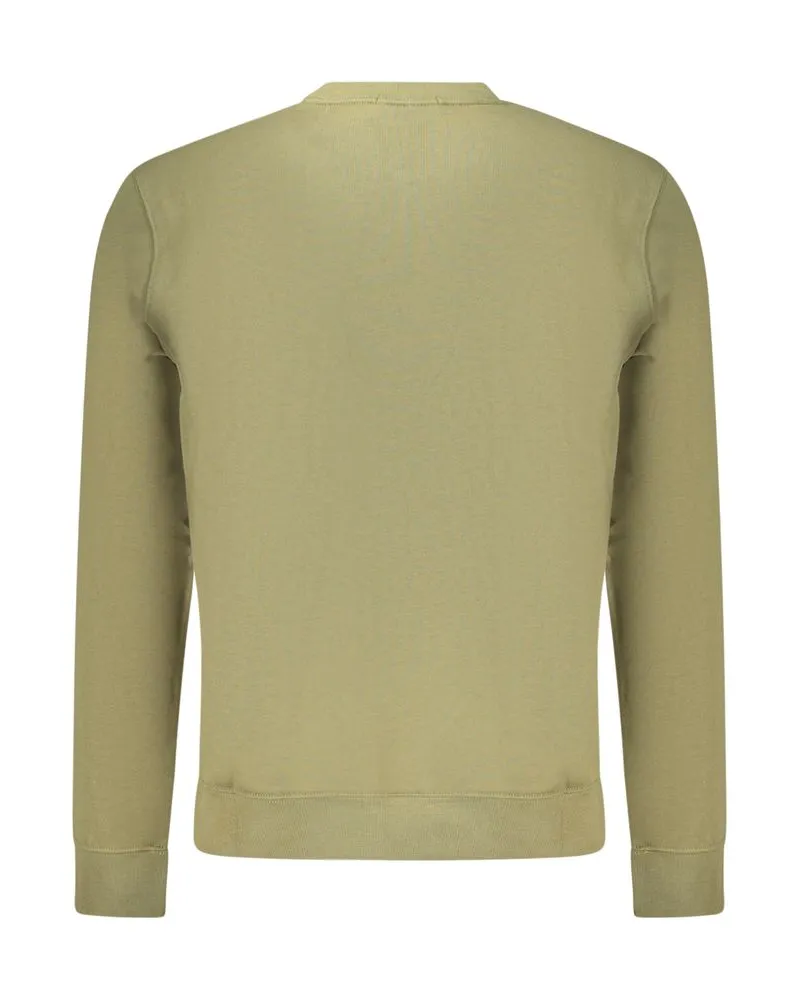 Calvin Klein Logo-Embroidered Cotton Sweatshirt — Green Green