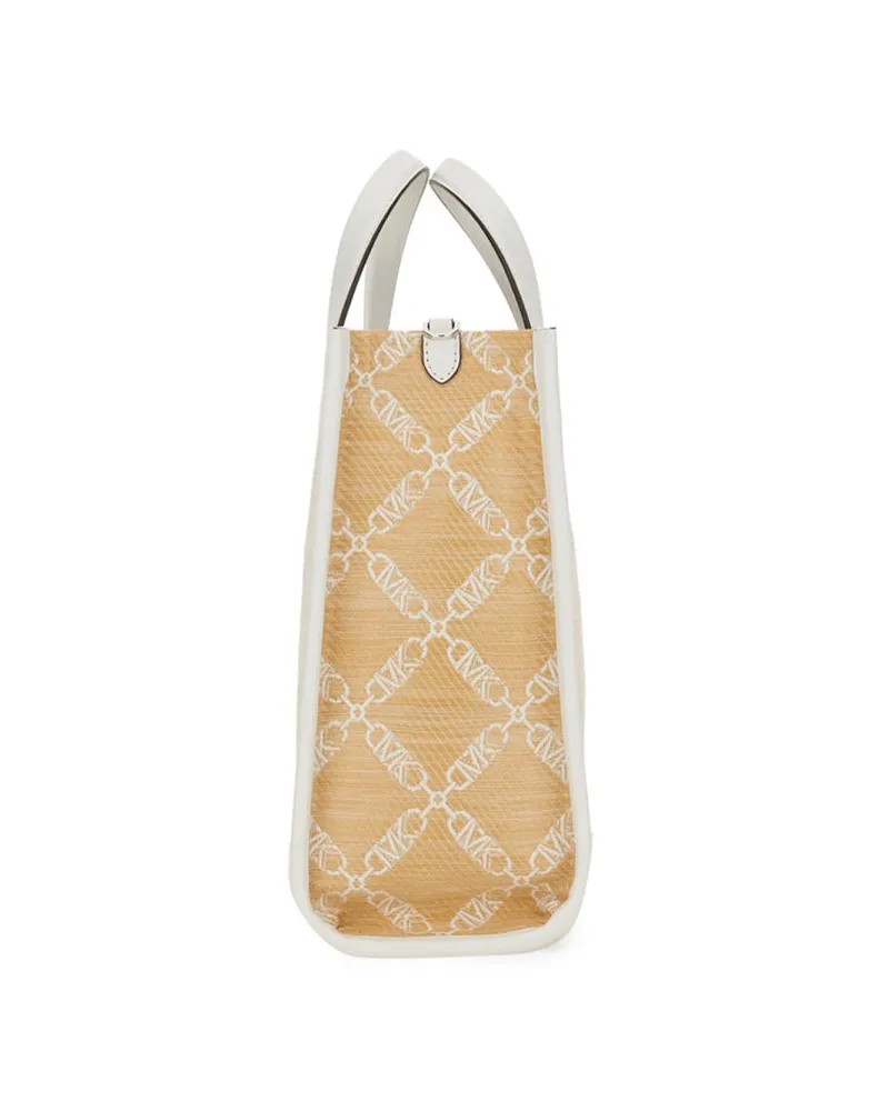 Michael Kors Women's Large Tote Bag Beige Polyethylene Handbags Hand Beige