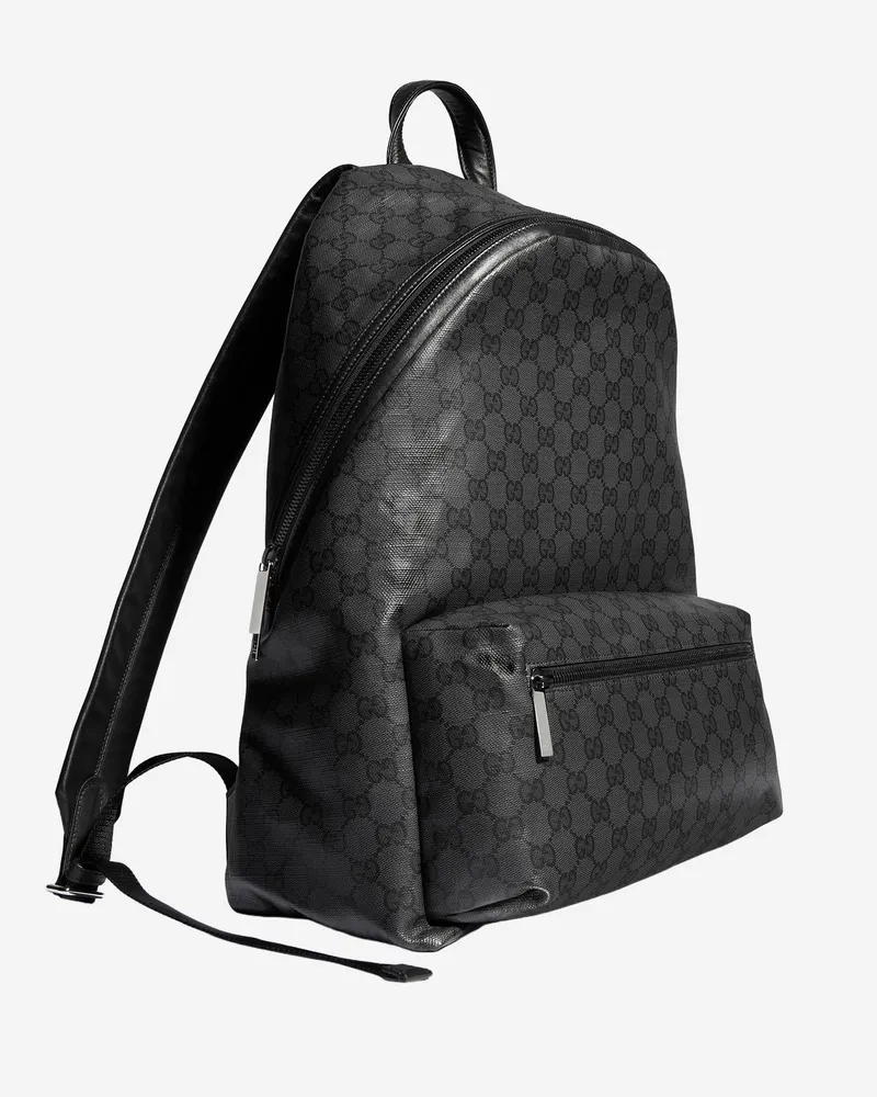 Gucci Men's Backpack Essence Classic Black Cotton Backpacks Black