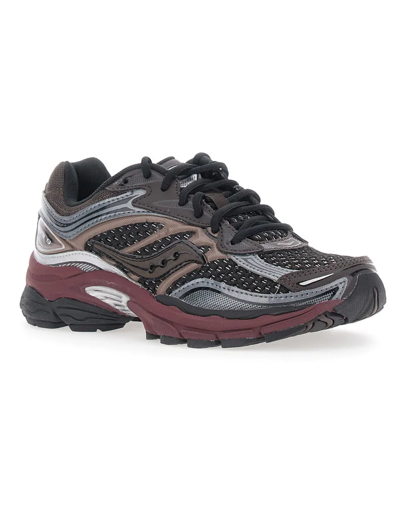 Saucony Leather and Mesh Sneakers — Multicolor Multicolor