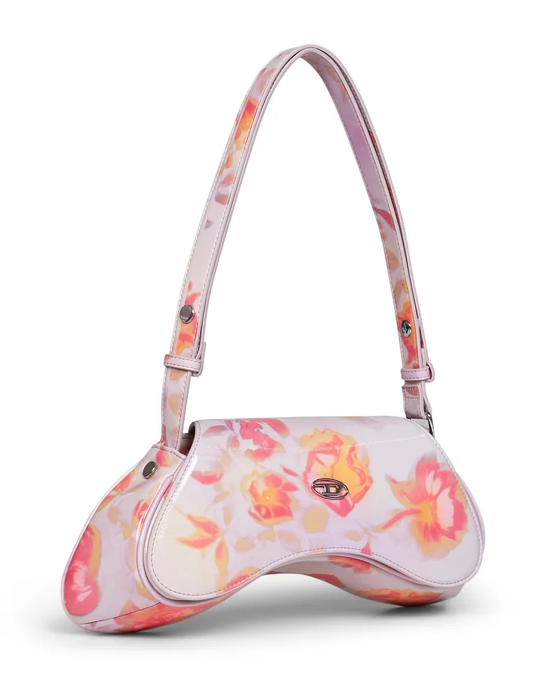 Diesel Women's Crossbody Bag Play Pink Polyurethane Shoulder Pink